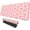 Pink Bow, variant on Gaming Mouse pad, Large Laptop Mousepad, Full Keyboard Mat, Long Computer Mouse Mat for Home and Office, Anti-Slip Rubber Base, 31.5 x 11.8 Inches (Pink Bow)