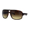 thumbnail image 1 of Mens Luxury Oversize Sport Plastic Racer Sunglasses Matte Tortoise, 1 of 4