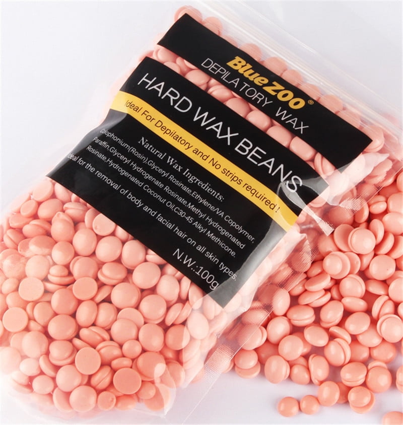 100g/Bag Hard Wax Beans,Rapid Melt Hair Removal Hard Wax Waxing Beans