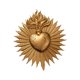 thumbnail image 2 of Corazón Resina Decoración de paredes Cardíacos Escultura de pared de arte decorativo Trabajo de trabajo de pared para el dormitorio de entrada Oro, 2 of 8