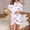 B_Purple, variant on MGDXOX Women's 2026 Fashion Graphic Pajamas Short Sleeve Button Down Sleepwear Lightweight Casual Shorts Summer Loungewear White L