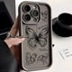 thumbnail image 3 of Funda de silicona con diseño de mariposa y líneas de dibujo para iPhone 15 Pro Max, funda para iPhone 11, 12, 13, 14, 16 Pro Max, Mini X, XS, XR, 7, 8 Plus, 3 of 5