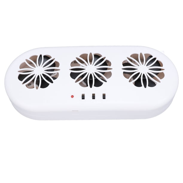 Ventilador De Escape Con Energía Solar De Automóvil, Ventilación De La Ventana Del Vehículo 3 Ventiladores, Ventilador De Ventilación De Aire De Automóvil Recargable De USB,