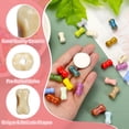 thumbnail image 3 of Uxcell 20 pcs Bone Porcelain Beads, Cute Handmade Dog Bone Porcelain Ceramic Beads Animal Loose Spacer Beading 2.5mm Holes for DIY Crafts Jewelry Making Bracelets (Coffee White), 3 of 6