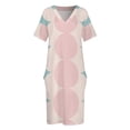 thumbnail image 3 of Vestido de verano de tricota para mujer traje holgado con bolsillos color Pastel, 3 of 6