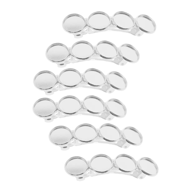 Pinzas para el Cabello Vintage 6pcs Sunnimix Plata Bricolaje Joyas de Pinzas para el Cabello