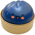 thumbnail image 1 of Giant Glitter Dumpling Squishy, Squishy Dumpling Fidget Toy, Bao Bun Squishy Squeeze Toy with Steamer for Stress Relief, 1 of 5