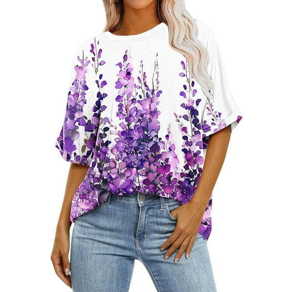 Bogo Cute Xs Tops For Vacation For Women Womens 3/4 Sleeve Tops Under 20 Dollars Womens Blouses And Tops Dressy Sleeping T Shirts For Women Cotton Soft