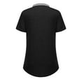 thumbnail image 6 of Pntutb Womens Plus Size Fashion Summer Short Sleeve Workwear Pocket Ecg Print Tops, 6 of 6