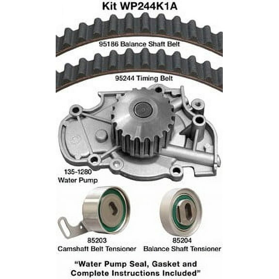 Dayco Premium T-Belt Kit w/ Water Pump, Without Seals Fits select: 1996,1998-2002 HONDA ACCORD