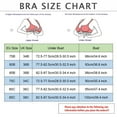 thumbnail image 2 of URMAGIC Women's 3/4 Cup Push Up Front Closure Bra Smooth Sexy Bralette Brassiere, 2 of 8