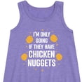 thumbnail image 2 of Instant Message - Only Going if They Have Chicken Nuggets - Toddler & Youth Girls A-line Dress, 2 of 5