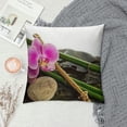 thumbnail image 2 of Orinice Orchid Bamboo Rock Graphic Decorative Cushion Throw Pillow Cover for Home Couch Living Room Bed Sofa Pillowcase 1PC 20x20in, 2 of 5