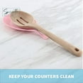thumbnail image 3 of Servette Home Round Silicone Spoon Rest & 4oz Glass Salt and Pepper Shaker Set - Pink, 3 of 6