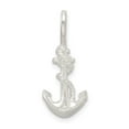 thumbnail image 3 of 925 Sterling Silver Satin Polished Nautical Ship Mariner Anchor Charm 26x11mm Wide Pendant Necklace for Women, 3 of 4