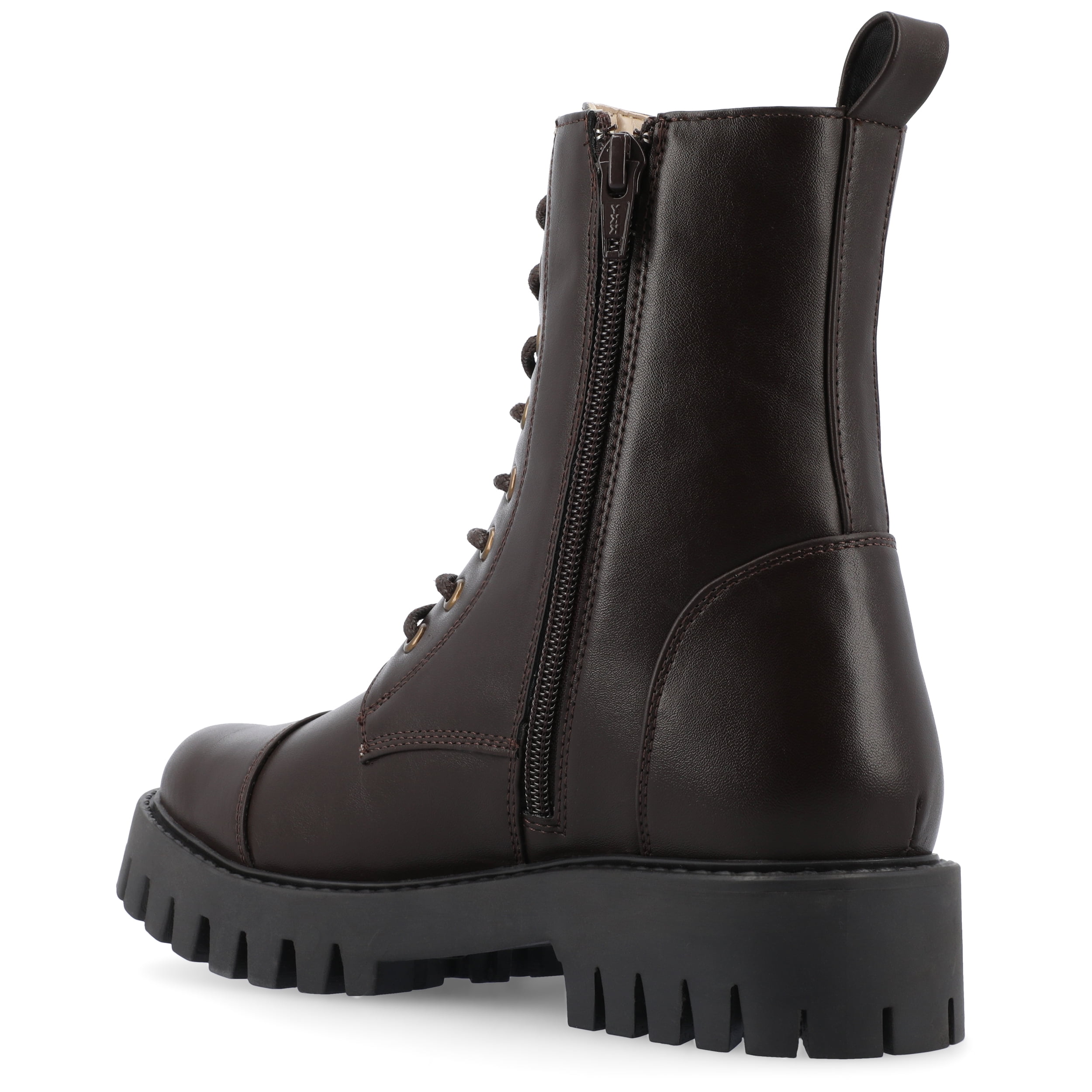 Journee Womens Aaley Combat Inside Zip Booties, Widths Available