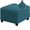 Dark Cyan, variant on Stretch Ottoman Cover Ottoman Slipcovers Square for Living Room Foot Stool Stretch Covers to Fit Ottoman Foot Rest with Elastic Bottom/S/Light Gray