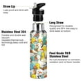 thumbnail image 3 of ALAZA Cute Ducks Water Bottle Insulated Flask Stainless Steel Straw Lid 20 oz, 3 of 6