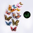 thumbnail image 2 of 12pcs Luminous Stereo Double Layer 3D Flying Layer Insect Sticker Living Insect Sticker Home Bedroom Decal Living Room Party Wall Tattoo, 2 of 7