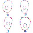 thumbnail image 1 of Niños Collar Pulsera Conjuntos Luna Unicornio Corazón Forma Estrella Collar Pulsera Princesa Collar Pulseras Conjunto 4 Piezas Speravity AP005583-00, 1 of 6
