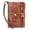 Brown, variant on Men's Slim Korean Vertical Wallet Double Loose Leaf Short Design Solid Color Functional Card Holder