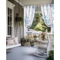 thumbnail image 4 of nqOlkjepod Outdoor Curtains for Patio Waterproof, Blue Ombre Leaves Outdoor Privacy Panels Grommet, Gray Forest Branches Blackout Outside Curtains for Porch/Cabana/Pergola/Gazebo 54"x84", 1 Panel, 4 of 8