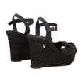 thumbnail image 3 of Sandalia De Plataforma Irlanda Con Yute Natural Cabra Piel Marsella Negro Para Mujer, 3 of 5