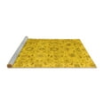 thumbnail image 2 of Ahgly Company Machine Washable Indoor Rectangle Abstract Yellow Modern Area Rugs, 7' x 10', 2 of 4