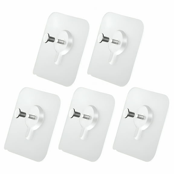 LAMIRO No-Hole Wall Stick Hooks For Brick Wall For Kitchen - Screws,Hooks Picture Frames Strong Adhesive Hooks,Fixer Wall Studs Wall Hanging Paintings No Traces Of Sticker Nails