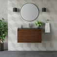 thumbnail image 7 of James Martin Vanities 35.4" Single Vanity, Glossy White w/ Charcoal Black Composite Stone Top, 7 of 7