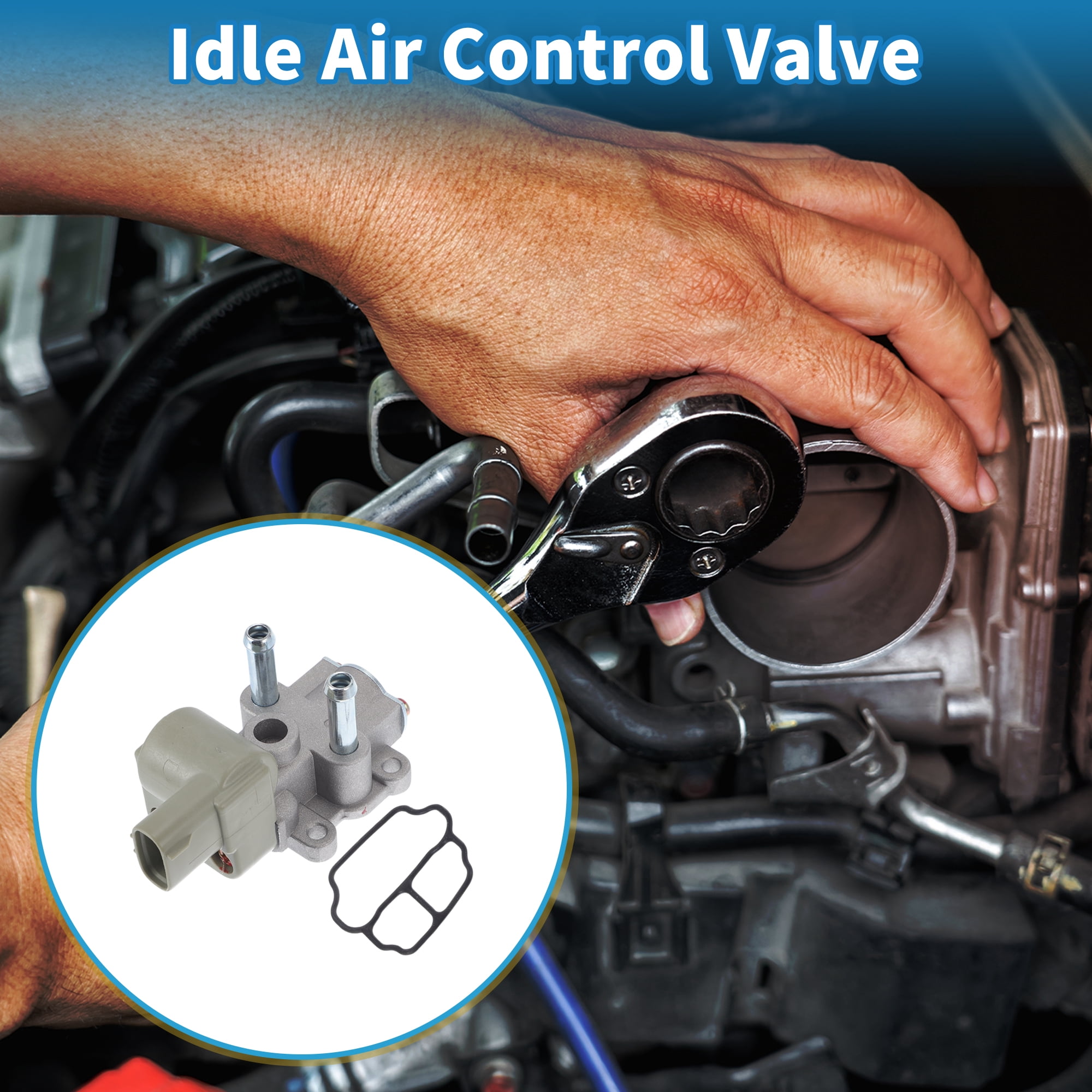 Unique Bargains Car Idle Air Control Valve for Toyota Tercel 1995-1998 Replace No.2227011010 IACV Idle Motor Idle Air Control Valve for Stable Engine Operation