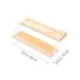 thumbnail image 4 of 1 PC Clear acrílico y exhibición de madera de madera soporte de pantalla duradera para organizador, 4 of 5