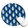 thumbnail image 2 of Disketp Beautiful King Penguin Pattern Small Mouse Pad 7.9x7.9 Inches,Washable Round Mousepad For Office Laptop Computer,Non-Slip Rubber Base Mouse Pads For Wireless Mouse, 2 of 9