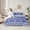 Blue White, variant on Homewish Paisley Floral 7-Piece Twin Bedding Sets,Vintage Boho Flower Bedding Comforter Set,Gray White Sheet Sets For Adults,Breathable Home Decor Reversible