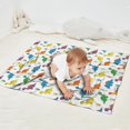 thumbnail image 2 of White Plant Dinosaurs Pattern Blanket,Comfortable Soft Flannel Throw Blanket,All Season,Warm Lightweight Blankets for Sofa Bed Couch Living Room Chair,30"x40", 2 of 4