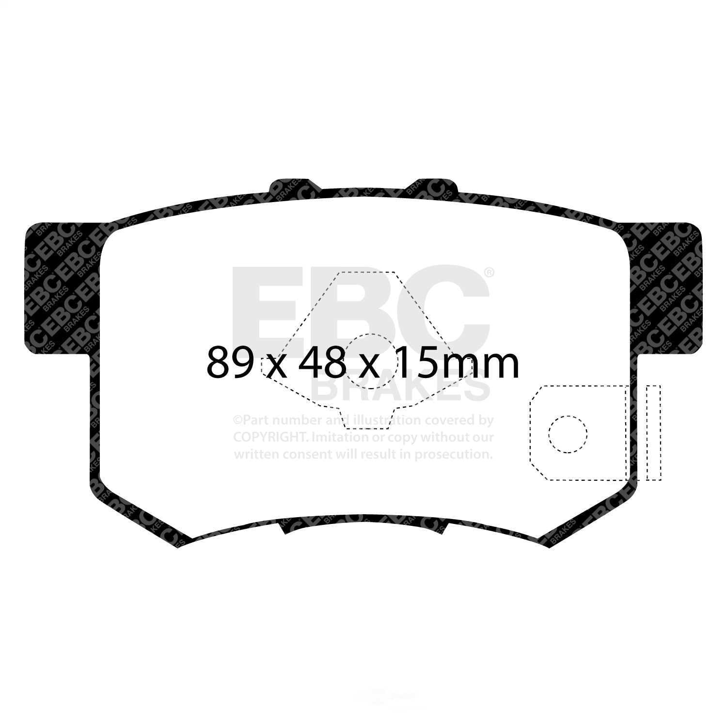 EBC GREENSTUFF TRUCK PADS Fits select: 2005-2016 HONDA CR-V, 2013-2014 ACURA RDX