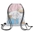 thumbnail image 4 of Cinnamoroll Drawstring Backpack Water Resistant String Bag Sackpack Cinch for Sports, Gym, Travel, Swimming, Yoga, Beach, 4 of 7