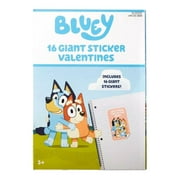 Bluey 16 Giant Sticker Valentines