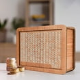 thumbnail image 7 of Cash Vault Wooden Savings Box Dollars, Official Save Box, Cash Vault for Adults Wooden To Save 10000, Cash Vault Bank with Marker, Cash Vault Wooden Savings Box 10000,10k Savings Challenge Box, 7 of 7
