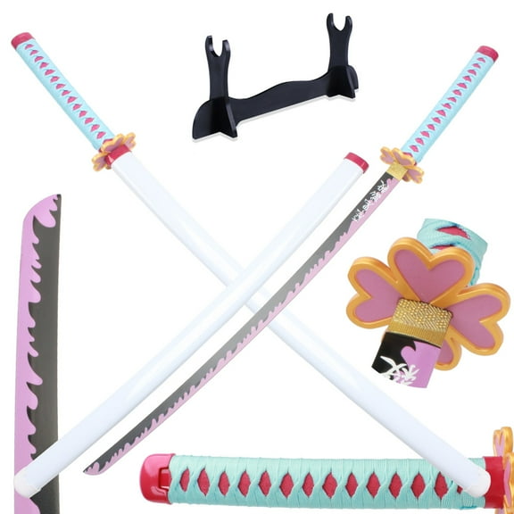 41 inches Demon Slayer Sword Kanroji Mitsuri with Wooden Holder Display