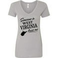 thumbnail image 3 of Inktastic Someone in West Virginia Loves Me Women's V-Neck T-Shirt, 3 of 5