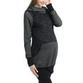 thumbnail image 2 of Maternity Active Wrap Collar Sweatshirt Hoodie, 2 of 3