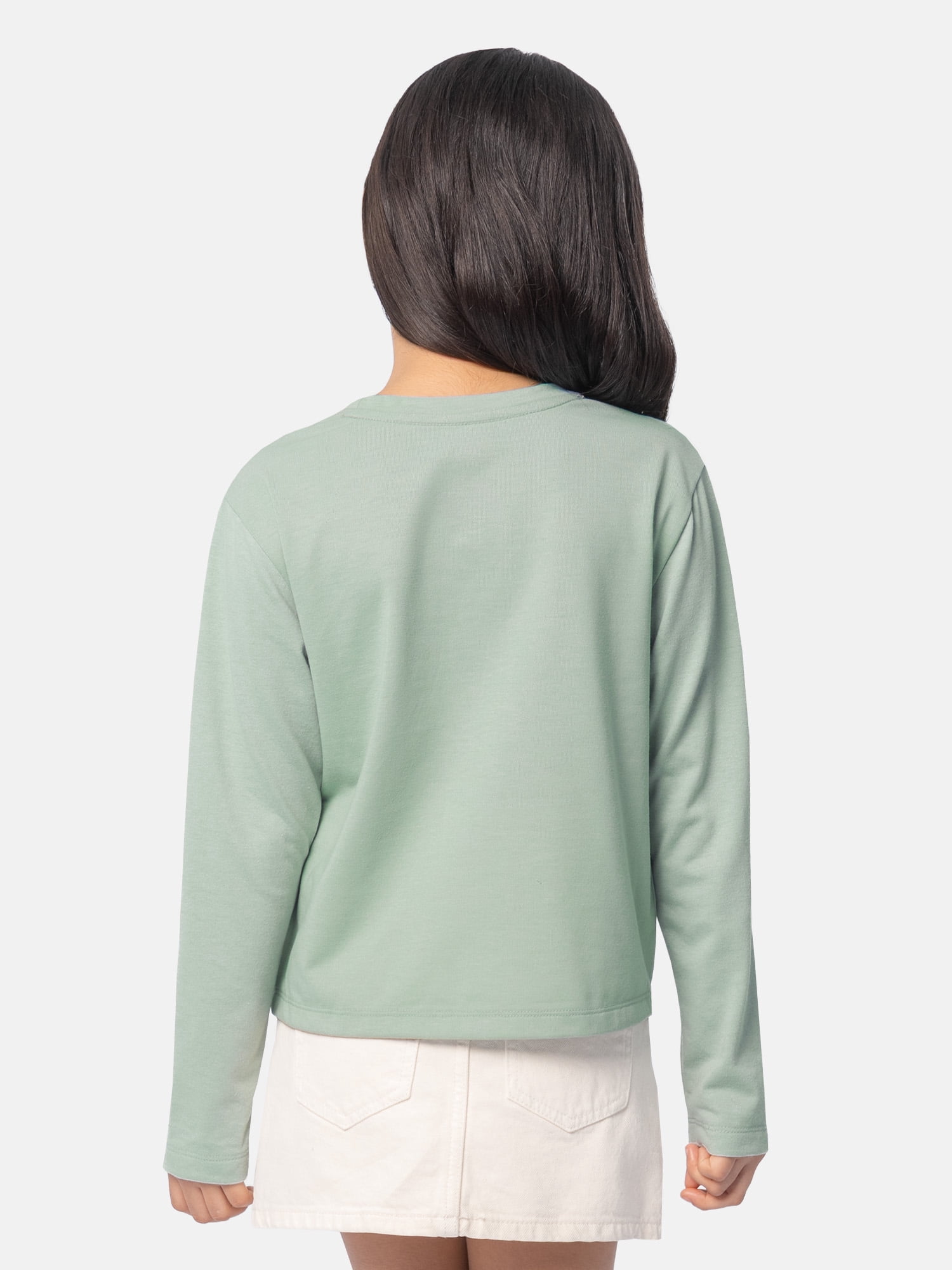 Ozark Trail Girl's Graphic Long Sleeve Tee, Sizes 4-18 & Plus