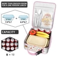thumbnail image 4 of Floral Insulated Lunch Box Men Reusable Lunch Tote Bag with Front Pocket Cooler Tote Bag Picnic Beach, 4 of 6
