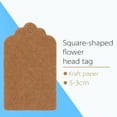 thumbnail image 4 of Gift Tag Labels Wedding Blank Kraft Tag Rectangle Tags Craft Production 5x3cm Kraft Paper Gift Tags Wedding Birthday Scallop Label Blank Name Card 100x, 4 of 5