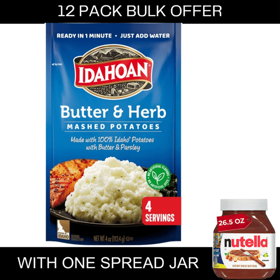 Idahoan Butter & Herb Mashed Potatoes Side Dish, 4 oz