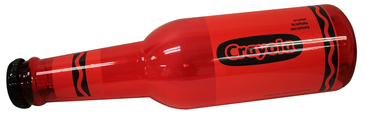 Crayola Scarlet Red Crayon Bottle Bank 21"