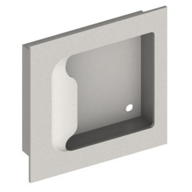 Hager 27N 5" X 5" Ada Compliant Flush Cup Door Pull Satin Stainless