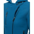 thumbnail image 4 of Doublju Women's Women's Fleece Casual Zip-Up High Neck Hoodie Jacket, 4 of 4