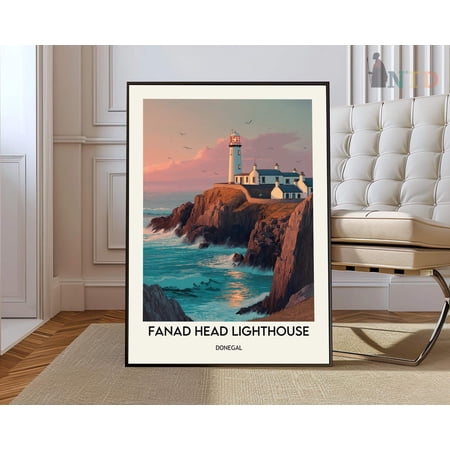 Fanad Head Lighthouse Donegal Ireland Coastal Wall Art Photo Print Unframed Paper Print